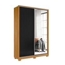 Cabeceira Estofada New York Casal 140 cm para Cama Box Material Sintético Facto Marrom Whisky - VS Decor