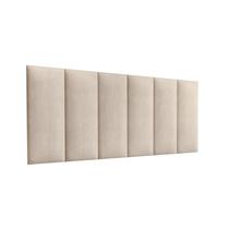 Cabeceira Estofada Painel de Parede Cama Box Casal Quarto Tecido Linho Suede Módulada Almofadada Encosto Travesseiro Júlia 1.40m