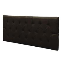 Cabeceira Estofada Painel Suspenso Laura Capitonê Casal King Size 195 cm para Cama Box - Shop das Cabeceiras