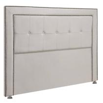 Cabeceira Estofada para Cama Box Casal 140cm Ravena Veludo