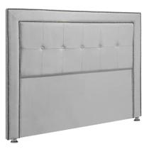Cabeceira Estofada para Cama Box Casal 140cm Ravena Veludo