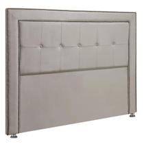 Cabeceira Estofada para Cama Box Casal 140cm Ravena Veludo - SOFA STORE