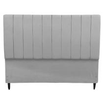 Cabeceira Estofada Para Cama Box Casal Beatriz 140cm Suede Bege Cabeceira Estofada Para Cama Box Casal Beatriz 140cm Suede Bege