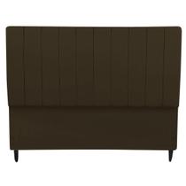 Cabeceira Estofada Para Cama Box Casal Beatriz 140cm Suede Marrom Cabeceira Estofada Para Cama Box Casal Beatriz 140cm Suede Marrom