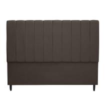 Cabeceira Estofada Para Cama Box Casal Beatriz 140cm Suede Marrom Cabeceira Estofada Para Cama Box Casal Beatriz 140cm Suede Marrom