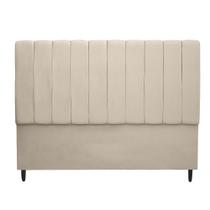 Cabeceira Estofada Para Cama Box Casal Beatriz 160cm Suede Bege Cabeceira Estofada Para Cama Box Casal Beatriz 160cm Suede Bege