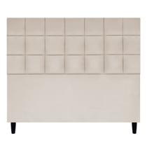 Cabeceira Estofada Para Cama Box De Casal Florem Suede 140 cm