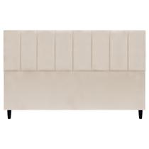Cabeceira Estofada Para Cama Box King Classic Suede 195 cm