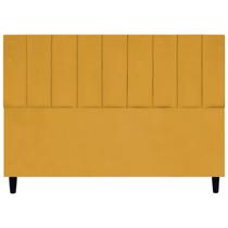 Cabeceira Estofada Para Cama Box King Elen Suede 195 cm
