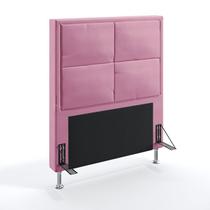 Cabeceira Estofada Para Cama Box Maia 90 Para Cama de Solteiro Suede Rosê Aradecor Cabeceira Estofada Para Cama Box Maia 90 Para Cama de Solteiro Suede Rosê Aradecor