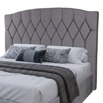 Cabeceira Estofada Para Cama Box Queen Belize De 1,60m Cinza Cabeceira Estofada Para Cama Box Queen Belize De 1,60m Cinza