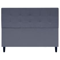 Cabeceira Estofada Para Cama Box Queen Ivy Suede 160 cm