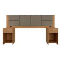 Cabeceira Estofada Para Cama Casal Dubai Com Led Car/cap- M. Arapongas