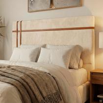 Cabeceira Estofada Parma Para Cama King Size 195cm Bouclê Cabeceira Estofada Parma Para Cama King Size 195cm Bouclê