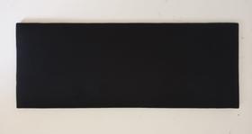 Cabeceira Estofada Preta / 1 Peça 23x60