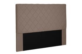 Cabeceira Estofada queen 160cm Esmeralda Geométrica caramelo Frame