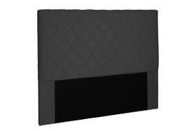 Cabeceira Estofada queen 160cm Esmeralda Geométrica preto Frame