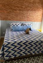 Cabeceira Estofada Queen 6 Blocos Não é Segredo Linho Cinza Clarinho 160x60 Cabeceira Estofada Queen 6 Blocos Não é Segredo Linho Cinza Clarinho 160x60