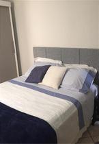 Cabeceira Estofada Queen 8 Blocos Não é Segredo Cinza Claro 160x60