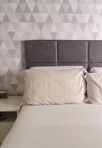 Cabeceira Estofada Queen 8 Blocos Não é Segredo Veludo Austin Cinza 160x60