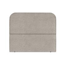 Cabeceira Estofada Queen Alana 160cm Boucle Bege Escuro Com Frame