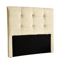 Cabeceira Estofada Queen Alice Nature Veludo Perola 158x136 Cabeceira Estofada Queen Alice Nature Veludo Perola 158x136