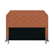 Cabeceira Estofada Queen Florença Suede Terrac/bege - Móveis Arapongas - A Móveis Arapongas