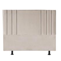 Cabeceira Estofada Queen Grécia 160cm Suede Bege Cabeceira Estofada Queen Grécia 160cm Suede Bege