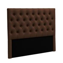 Cabeceira Estofada Queen Luna Nature Marrom 158x136 Cabeceira Estofada Queen Luna Nature Marrom 158x136