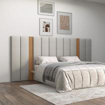 Cabeceira Estofada Queen Reta Basic J18 Freijó - Dalla Costa