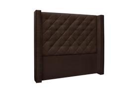 Cabeceira estofada queen tachas vicenza marrom cafe Cabeceira estofada queen tachas vicenza marrom cafe