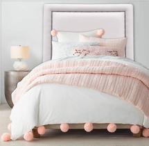 Cabeceira Estofada Reta Luxo com Tachas - Solteiro Sintético Branco Cabeceira Estofada Reta Luxo com Tachas - Solteiro Sintético Branco