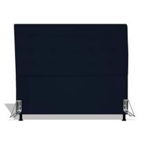 Cabeceira Estofada Rubi 140 cm Para Cama Box Quarto Casal Suede Azul Marinho