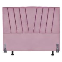 Cabeceira Estofada Solteirão 100 Cm Ludmilla Em Veludo E Frame Rosa Cabeceira Estofada Solteirão 100 Cm Ludmilla Em Veludo E Frame Rosa