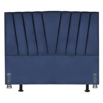 Cabeceira Estofada Solteirão 100 cm Safira em Suede e Frame