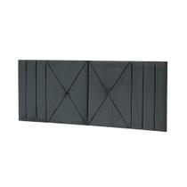Cabeceira Estofada Solteiro 0,90cm Grafite Sued Tóquio Quarto Decoração Lisa
