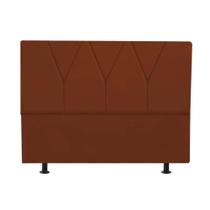 Cabeceira Estofada Solteiro 90CM Jade Suede Terracota - D A DECOR
