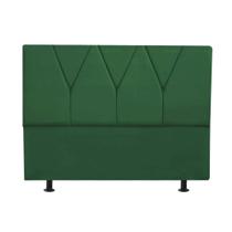 Cabeceira Estofada Solteiro 90CM Jade Suede Verde - D A DECOR
