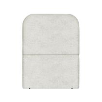 Cabeceira Estofada Solteiro Alana 90cm Boucle Cinza Claro Com Frame Cabeceira Estofada Solteiro Alana 90cm Boucle Cinza Claro Com Frame
