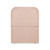 Cabeceira Estofada Solteiro Alana 90cm Linho Rose