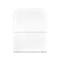 Cabeceira Estofada Solteiro Alana 90cm material sintético Branco Cabeceira Estofada Solteiro Alana 90cm material sintético Branco