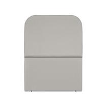 Cabeceira Estofada Solteiro Alana 90cm Suede Cinza Claro Cabeceira Estofada Solteiro Alana 90cm Suede Cinza Claro