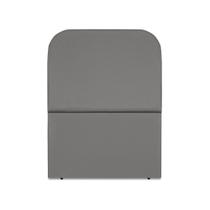 Cabeceira Estofada Solteiro Alana 90cm Suede Cinza