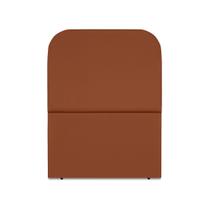 Cabeceira Estofada Solteiro Alana 90cm Suede Terracota