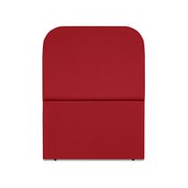 Cabeceira Estofada Solteiro Alana 90cm Suede Vermelho