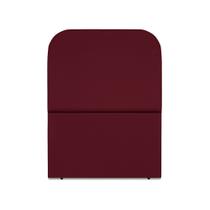 Cabeceira Estofada Solteiro Alana 90cm Suede Vinho