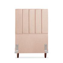 Cabeceira Estofada Solteiro Carla 90cm Linho Rose