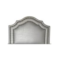 Cabeceira Estofada Solteiro Com Dupla Tacha Cinza 90 X 60