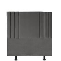 Cabeceira Estofada Solteiro Grécia 90cm Suede Cinza-Escuro Cabeceira Estofada Solteiro Grécia 90cm Suede Cinza-Escuro