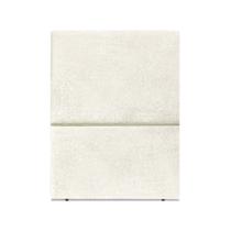 Cabeceira Estofada Solteiro Luna 90cm Boucle Bege